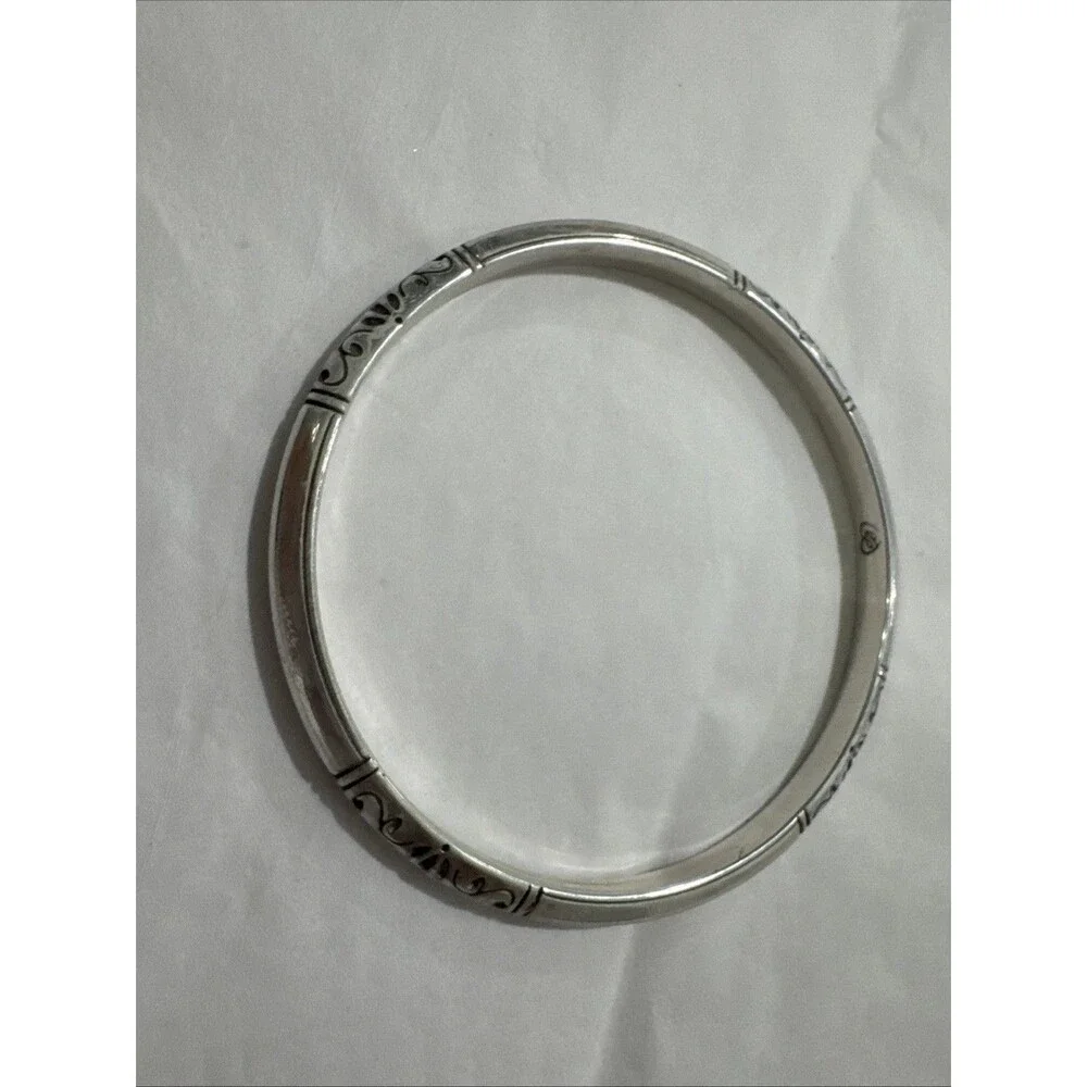 BRIGHTON -  Embossed Design 5mm Bangle Bracelet - 2.5